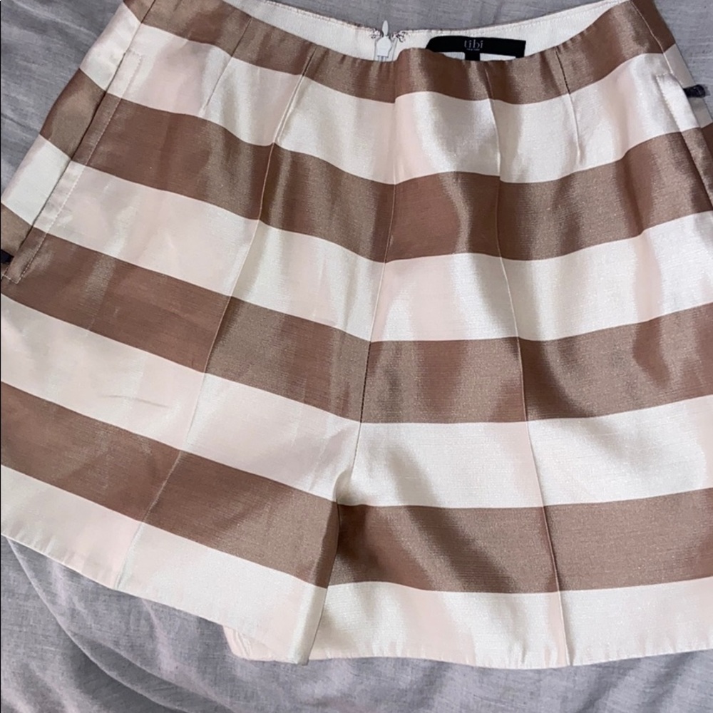 Tibi 100% silk shorts.